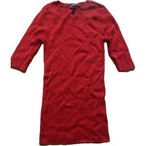 Express 3/4 Sleeve Red Top Women’s Size Small